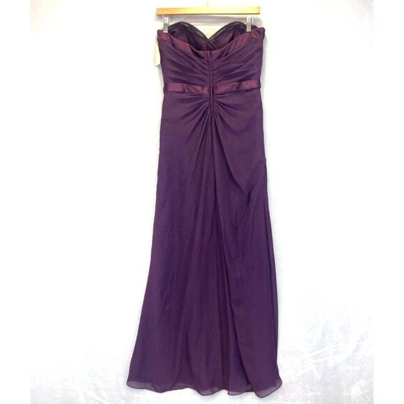 NEW Bari Jay Ballgown Formal Dress Sz 10 Formal Bridesmaid Prom Gown Purple NWT - Picture 3 of 16